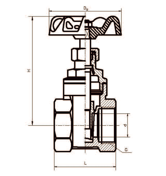Wholesale low price high quality bronze gate valve production forging line DN15-DN100