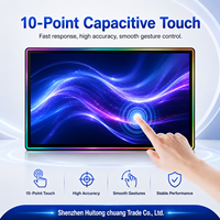 Nouvel écran tactile capacitif industriel plat de 23,8 pouces, moniteur PC tout-en-un, kiosque de jeu, Win10/11 Android /DVI/VGA/USB pour