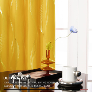 Moderno nordico giallo geometrico stampato tenda oscurante panno <span class=keywords><strong>soggiorno</strong></span> camera da letto <span class=keywords><strong>tende</strong></span> per finestre in poliestere - Product Image 3