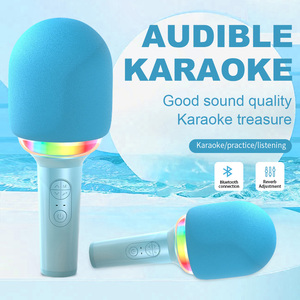 Wholesale Handheld <b>Microphone</b> with Integrated Speaker Audio System <b>Wireless</b> 4 in 1 <b>Microphone</b> - Product Image 2