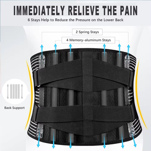 直販調整可能なウエストバックブレースサポートSciatica痛み緩和ブレース女性男性腰部サポート - Product Image 2