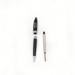 Stylos à bille de luxe OEM Chine, noirs, avec logo personnalisé, en métal, de haute qualité, ensembles de stylos exécutifs pour cadeaux - Product Image 3