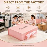 Grande boîte cadeau magnétique avec poignée, boîte rigide magnétique, Caixa De Papel, boîte pliable, emballage