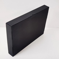 Boîte en papier avec logo personnalisé, boîte d'emballage en papier, boîte cadeau rigide de style livre, noir mat, pour emballage de luxe