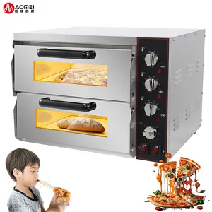 Manufacturer Commercial Electric Deck Pizza Bread Baking Machine Bakery Oven