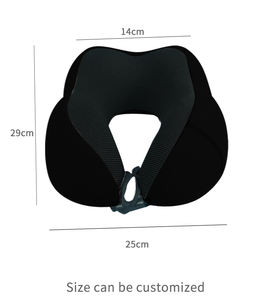 Oreiller de voyage en forme de U personnalisé OEM, oreiller de vol réglable en mousse à mémoire de forme avec <span class=keywords><strong>masque</strong></span> pour les yeux pour avions - Product Image 2