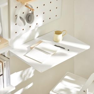 <span class=keywords><strong>Tavolo</strong></span> pieghevole bianco a cavalletto <span class=keywords><strong>tavolo</strong></span> pieghevole a parete pieghevole per postazione di lavoro casa ufficio cucina - Product Image 1