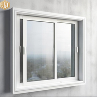 Fenêtres coulissantes modernes en aluminium de style français, antivol, avec verre trempé et stores enrouleurs pour balcon