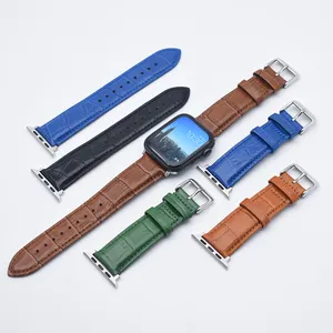 Heqi Strap For Apple Watch Bands Leather 38mm 44mm 40mm 42mm Replacement Genuine Leather Bands for Iwatch Bands Apple