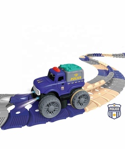 Novedad divertida juguetes para niños <span class=keywords><strong>2023</strong></span> coche eléctrico policía carril eléctrico montaje de pista de coche para la venta - Product Image 1