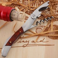 Ouvre-bouteille de vin en bois de palissandre en acier inoxydable Kit de tire-bouchon Pulltex professionnel pour sommelier