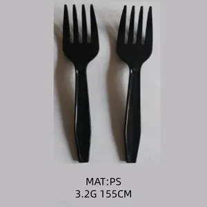 Fourchettes jetables en PP à 4 dents, poids moyen, vente en gros - Product Image 4