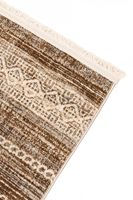 Tapis d'appoint tissé à poils ras Lapis Tribal Mink 7 mm, lavable, moderne, en polyester et coton, écologique, adapté aux animaux domestiques, anti-bactérien et anti-taches