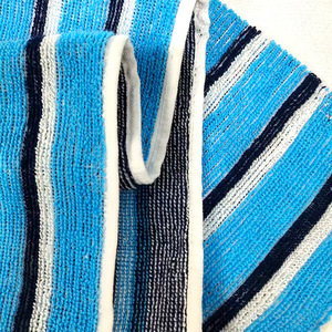 Toalla deportiva a rayas de 30x100cm, de secado rápido, absorbente, de algodón puro teñido, para gimnasio, tenis, yoga - Product Image 4