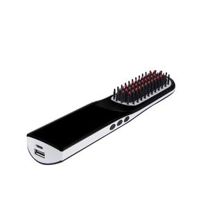 Brosse lissante USB pour <span class=keywords><strong>barbe</strong></span>, peigne chauffant de bonne qualité, chargeur pour cheveux, revêtement en céramique, nouveauté <span class=keywords><strong>2021</strong></span> - Product Image 6