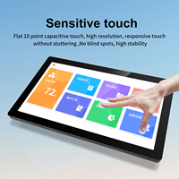 Monitor Layar Sentuh Kapasitif Industri PCAP 27 Inci 1920*1080 Panel Datar Tahan Air dengan Casing Logam untuk Pemasangan di Dinding, Dilengkapi VGA HD USB