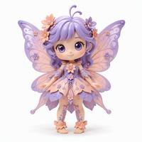 Figura de Hada de Flores de PVC Personalizada, Juguete Artístico de Vinilo de Elfo de Fantasía Original OEM para Decoración de Escritorio y Regalos Festivos