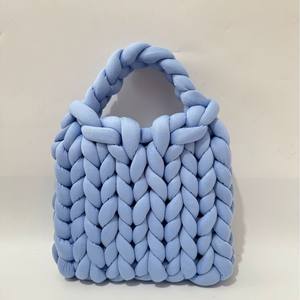 2025 baru wanita buatan tangan tenun poliester merajut tas dompet tas tangan merajut tas Clutch - Product Image 2