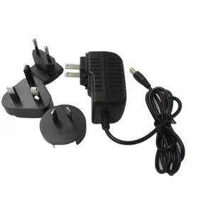 Detachable Power Supply 5v 3a Interchangeable Plug Power Adapters OEM UL CE GS SAA UKCA Ac 100-240v Dc 9v 12v 24v 500ma 1a 2a