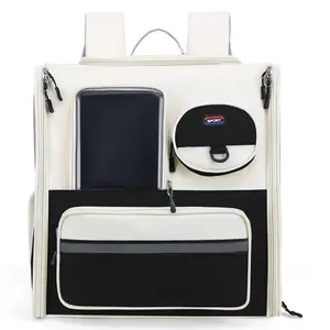 Kedi sırt çantası taşıyıcı genişletilebilir evcil hayvan taşıyıcı sırt çantası küçük köpekler için orta kediler Fit 18 Lbs, köpek sırt çantası taşıyıcı, - Product Image 6