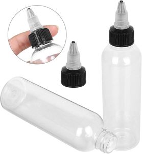 1 2OZ 3OZ 4OZ 5OZ 6OZ 8OZ 9OZ 10OZ 16OZ Glue Plastic <b>Bottle</b> with <b>Dispensing</b> Dropper Cap PET Transparent Plastic <b>Bottle</b> - Product Image 4