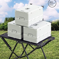 Mesa Táctica Plegable para Exteriores, de Acero al Carbono, Ligera y Portátil, para Picnic, Camping y Actividades al Aire Libre