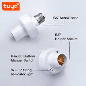 Soporte de bombilla inteligente Tuya WiFi E27 con sincronización remota y función de monitor de energía Compatible con Alexa y Google <span class=keywords><strong>Home</strong></span> en el momento de la compra - Product Image 3