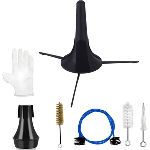 Kit de Cuidado para <span class=keywords><strong>Trompeta</strong></span> de 7 Piezas, Componentes de Plástico y Metal, Incluye Silenciador Deslizante Pequeño, Cepillo para Boquilla, Accesorios Esenciales - Product Image 2