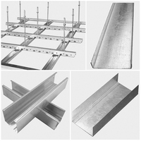 Profilé de plafond en acier galvanisé léger Z275 CD60 0,5 mm 0,6 mm 0,8 mm 1,0 mm CE ISO SG-S pour cloisons sèches