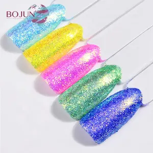 Helligkeit Bunter Nagel glitter Glänzender Nagels taub Chrome Pigment Maniküre Nail Art Glitter Dekoration