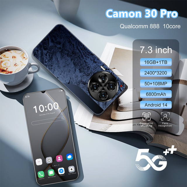 TECHNO Hot-selling Techno Camon 30 Pro Original 6.2-inch Large Screen 256GB/512GB/1TB 6999Mah Android 14 Global 5g Smartphone