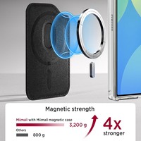 Porte-cartes magnétique en cuir PU pour téléphones mobiles S26, N52, avec blocage RFID, style tendance
