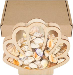 Boîte de rangement en bois style plage estivale avec étoile de mer, présentoir de coquillages, décoration de table intérieure <span class=keywords><strong>pour</strong></span> la maison - Product Image 2