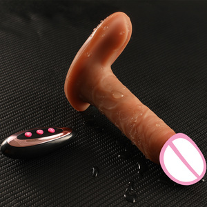 Telescopische <span class=keywords><strong>dildo</strong></span>-vibrator Draagbare <span class=keywords><strong>dildo</strong></span>-afstandsbediening Masturbator Vrouwelijke vagina G-spot-stimulator Clit-stimulator Speeltjes voor vrouwen - Product Image 6