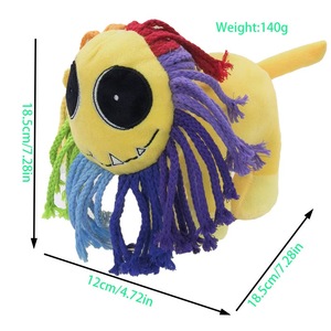 Meilleures ventes : Jouets en peluche monstres à crinière arc-en-ciel, doux, mignons et moelleux, pour machine à griffes, cadeaux pour enfants - Product Image 1