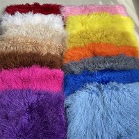 Écharpes populaires pour femmes en fourrure de Mongolie véritable, épaisses, chaudes, longues, en fourrure de Tibet authentique, moelleuses et luxueuses