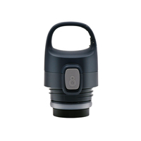 Bouteille d'eau à bec rotatif 600 ml en acier double paroi avec couvercle mousqueton pour le voyage