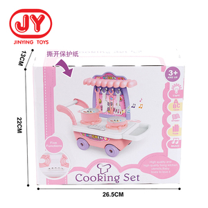 Mini de plástico carro cocinar mesa que utensilios de cocina con comida feliz juguetes de cocina juguetes con luz y música - Product Image 3