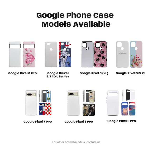 New Arrival 3D Sublimation 2-in-1 Blank Phone Case Protector for Google Pixel 7 8 9 10 Google Pixel 3d Sublimation Phone case
