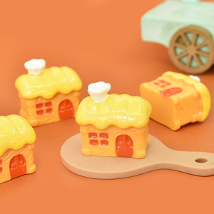 Adornos de Resina 3D Kawaii Bread House, Miniaturas de Resina para Manualidades, Decoración de Jardín, Hogar, Bonsái, Casa de Muñecas, Mini Juguete - Product Image 3