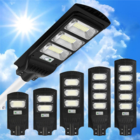 Lampadaire solaire intégré tout-en-un 50W à 250W IP65 étanche pour autoroute extérieure à économie d'énergie LED SMD Chip DC Power Supply