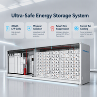 Système de stockage d'énergie solaire Voltanest 500kW-1000kW 1.2MWh-2.4MWh à refroidissement par air LiFePO4, conteneur d'énergie prêt à l'emploi