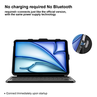 Housse de clavier robuste pour tablette, hautement étanche, avec connexion à démarrage immédiat