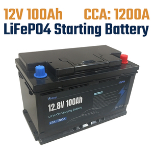 Yüksek Performanslı 12V 100Ah LiFePO4 Karavanlar ve Hafif Kamyonlar için Marş Aküsü, 1200CCA, Titreşime Dayanıklı ve Bakım Gerektirmez - Product Image 1