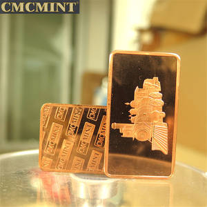 Слиток меди 1 унция 999 тонкая медь паровой двигатель поезда слитки B60b - Product Image 3
