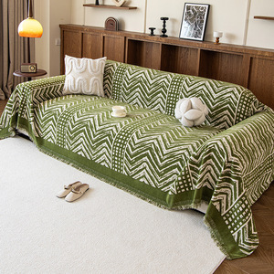 Housse de canapé en chenille à rayures, couverture intégrale, type coussin, pour canapé standard Printemps 2026 - Product Image 2