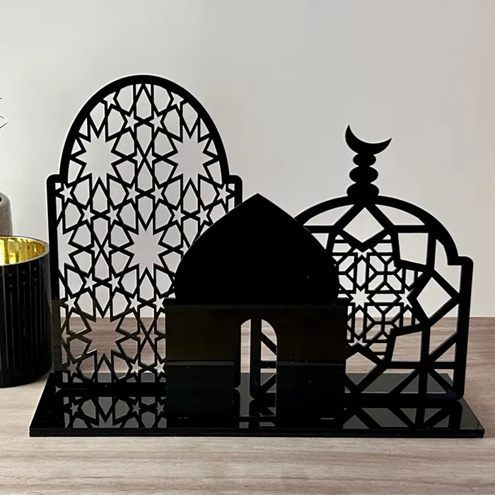 Harga pabrik akrilik Lebaran Islam kerajinan dekorasi masjid untuk tampilan hadiah Ramadan saja