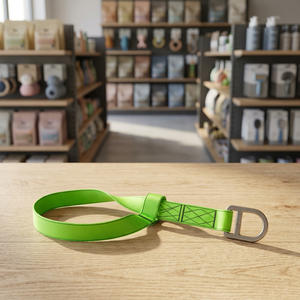 Eslinga de Protección Contra Caídas de Cinta Plana Verde, Correa de Elevación de Poliéster con Ojales, Aparejos de Seguridad Industrial - Product Image 3