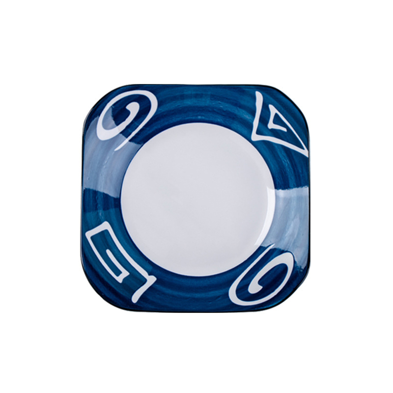 Diseño azul 2 en cuadrado