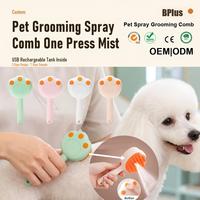 Brosse vapeur BPlus pour animaux de compagnie, outil de toilettage pour chats, peigne massant autonettoyant, brosse à vaporiser pour enlever les poils, brosse vapeur pour chiens et chats